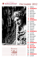 Calendario 2012 Roma Città Eterna