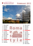 Calendario 2012 Roma Città Eterna