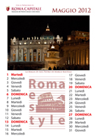 Calendario 2012 Roma Città Eterna