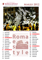 Calendario 2012 Roma Città Eterna