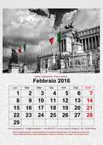 Calendario 2016 Roma Città Eterna