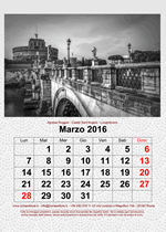 Calendario 2016 Roma Città Eterna