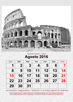 Calendario 2016 Roma Città Eterna