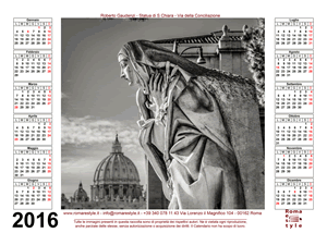 Calendario 2016 Roma Città Eterna